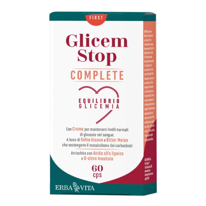Glicem Stop Complete: Integratore per il Controllo della Glicemia 60 capsule Glicem Stop Complete: Integratore per il Controllo della Glicemia 60 capsule