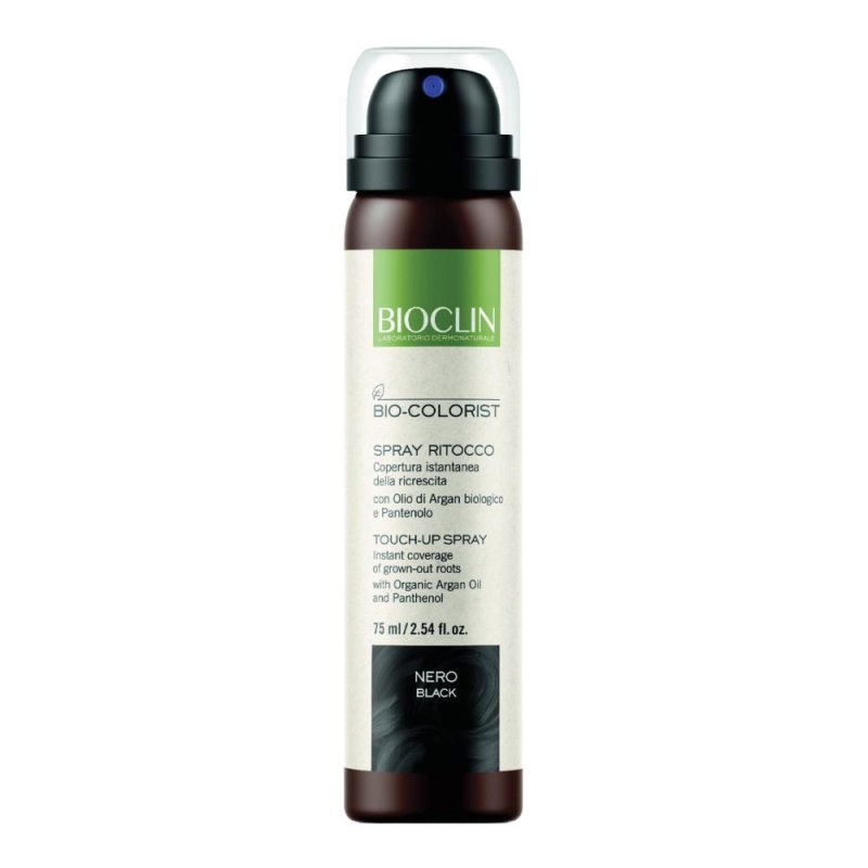 Biocolorist spray ritocco nero - spray copri ricrescita per capelli neri Biocolorist spray ritocco nero - spray copri ricrescita per capelli neri