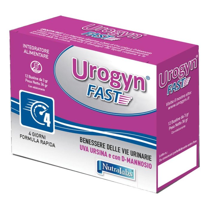 Urogyn Fast 12 Bustine Integratore per il Benessere delle Vie Urinarie della Donna Urogyn Fast 12 Bustine Integratore per il Benessere delle Vie Urinarie della Donna