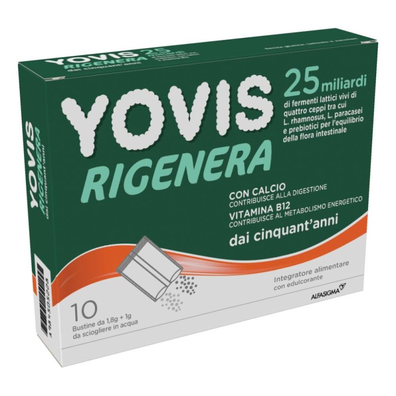 Yovis Rigenera 50+ Integratore Fermenti Lattici 50 Anni in Su Gusto Mango e Ananas 10 Bustine Yovis Rigenera 50+ Integratore Fermenti Lattici 50 Anni in Su Gusto Mango e Ananas 10 Bustine