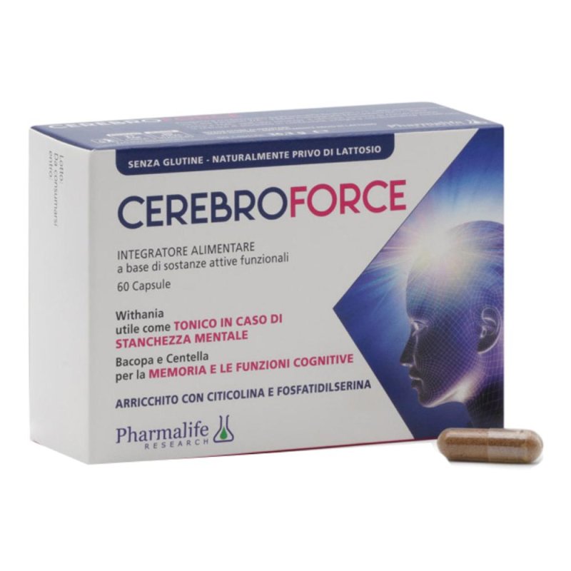Cerebroforce 60 capsule - integratore per memoria e concentrazione