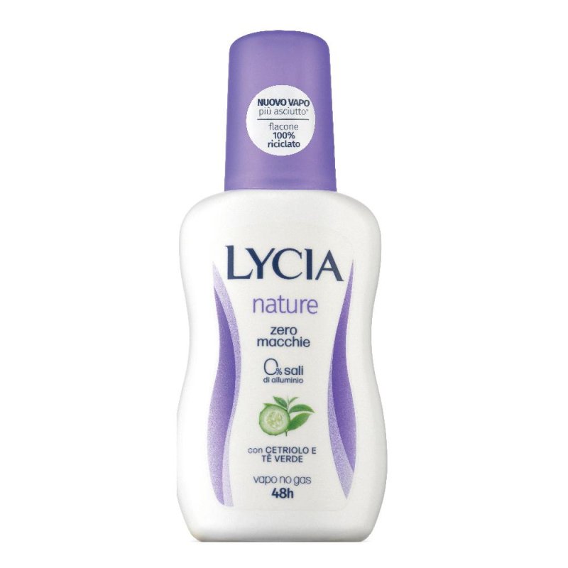 Lycia Deo Nature - Cetriolo e The Verde Deodorante Vapo 48H 75ml Lycia Deo Nature - Cetriolo e The Verde Deodorante Vapo 48H 75ml