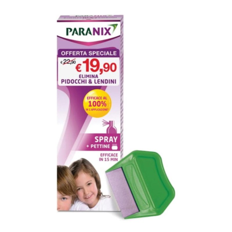 Paranix Spray Trattamento Anti Pidocchi e Lendini per Capelli 100 ml Paranix Spray Trattamento Anti Pidocchi e Lendini per Capelli 100 ml
