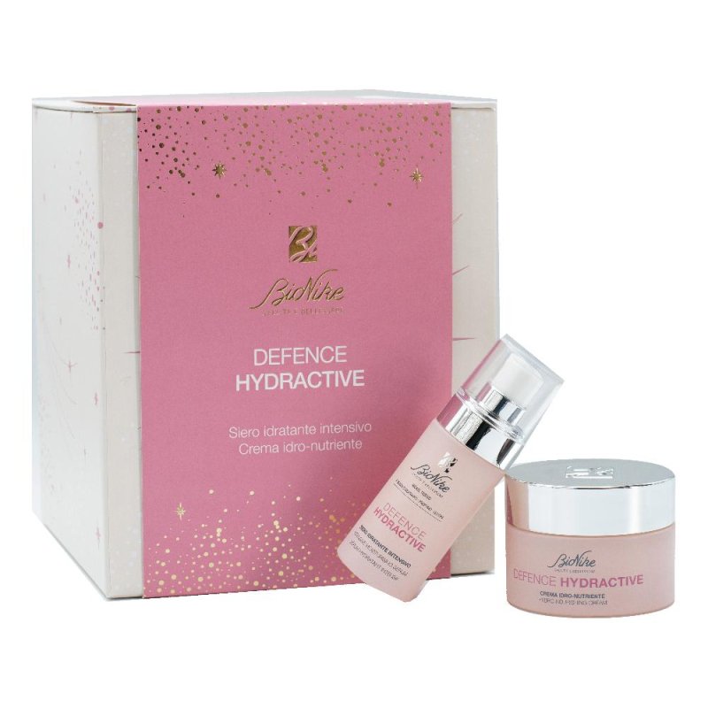 BioNike Defence Hydractive Cofanetto Regalo Natale con Crema Idro-Nutriente e Siero Idratante Intensivo