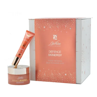 BioNike Defence Skinergy Cofanetto Regalo Natale con una Crema Riattivatrice ed un Siero Riattivatore Occhi