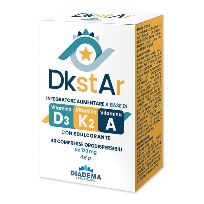 DKSTAR Integratore Vitamina D e K 40 Compresse DKSTAR Integratore Vitamina D e K 40 Compresse