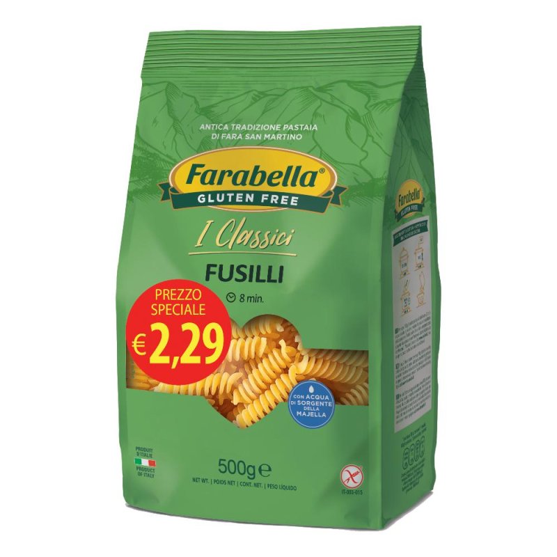 Farabella Fusilli Senza Glutine 500 g Farabella Fusilli Senza Glutine 500 g