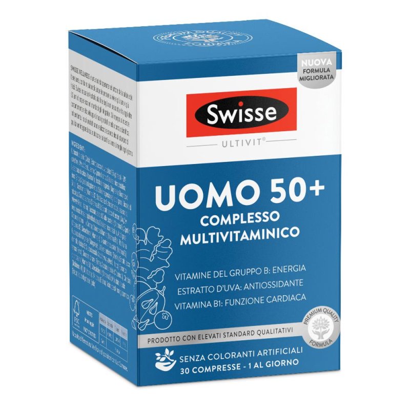 Swisse Multivitaminico Uomo 50+ 30 Compresse Swisse Multivitaminico Uomo 50+ 30 Compresse