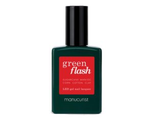 Manucurist Green Smalto per Unghie Poppy Red Rosso Papavero Naturale Vegano Lunga Durata