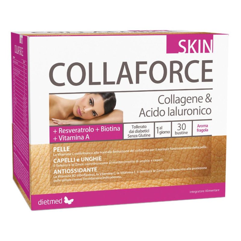 Collaforce Skin 30 bustine - integratore di collagene per pelle e tessuti