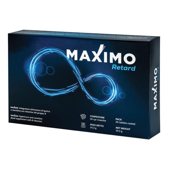 Maximo Retard 30 compresse - integratore a rilascio prolungato per energia e vitalita