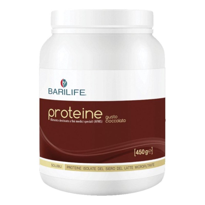 Barilife Proteine in polvere solubili al gusto di cioccolato 450 g