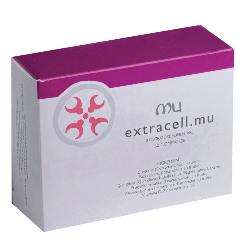Extracell MU 60 compresse - integratore con mucopolisaccaridi e vitamina C per cartilagini articolari Extracell MU 60 compresse - integratore con mucopolisaccaridi e vitamina C per cartilagini articolari