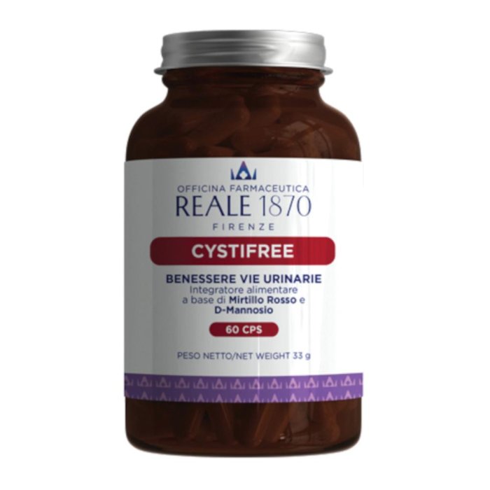 Cystifree Reale 1870 Integratore 60 Capsule per il Benessere delle Vie Urinarie
