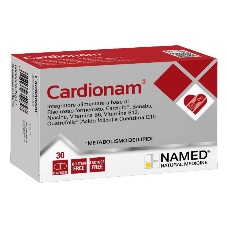 Cardionam - Named - 30 compresse - Integratore Alimentare per il Metabolismo dei Lipidi Cardionam - Named - 30 compresse - Integratore Alimentare per il Metabolismo dei Lipidi