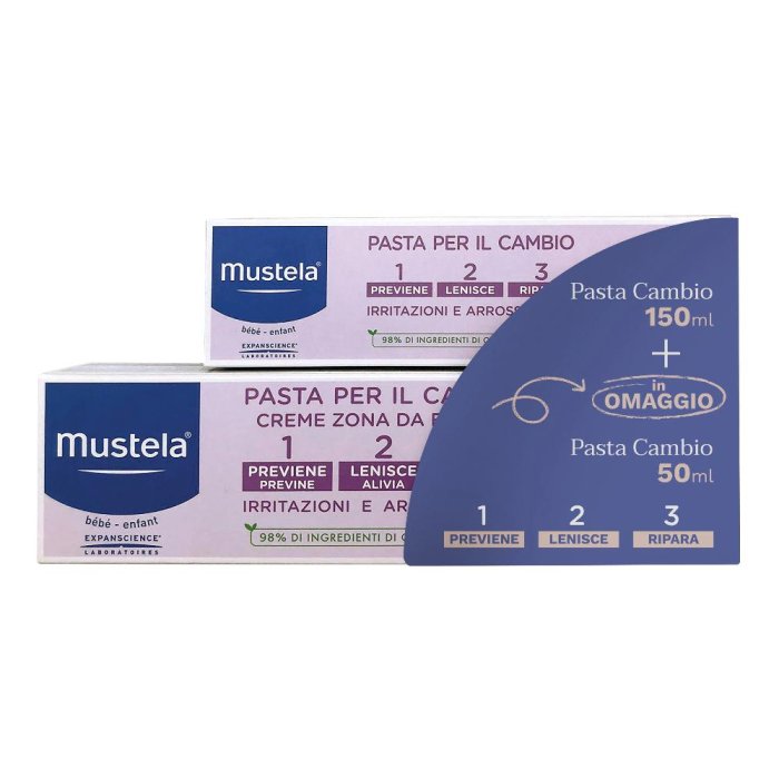 Creme antirossore neonati Mustela pasta cambio 150 ml + 50 ml Creme antirossore neonati Mustela pasta cambio 150 ml + 50 ml