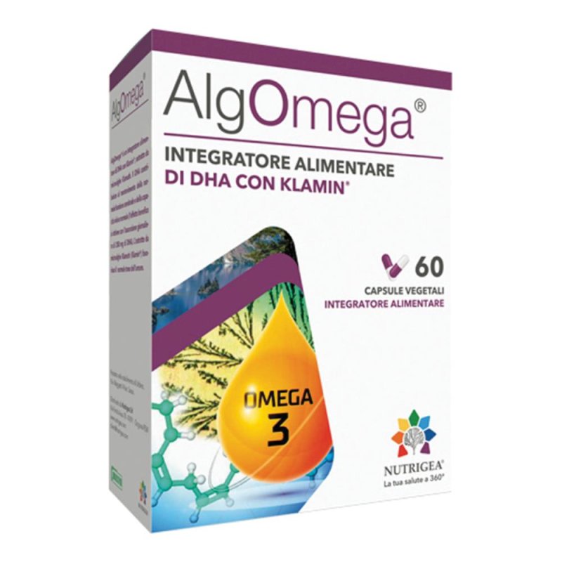 Algomega Nutrigea Integratore Omega 3 da Alghe 60 Capsule Vegetali Algomega Nutrigea Integratore Omega 3 da Alghe 60 Capsule Vegetali