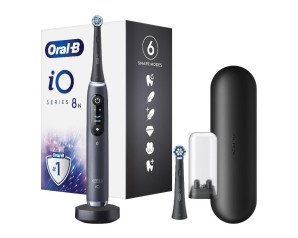 Oral-B iO Series 8 spazzolino elettrico con 2 testine, display a colori e sensore di pressione