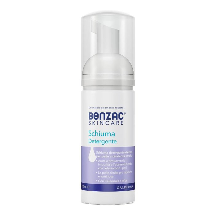 Benzac Skincare Schiuma Detergente Viso Pelle Acneica 130ml Benzac Skincare Schiuma Detergente Viso Pelle Acneica 130ml