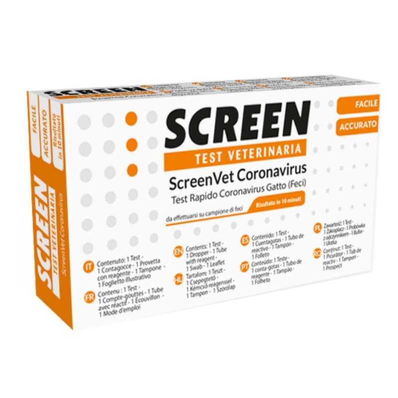 Screen Pharma Screenvet Test Rapido Coronavirus Feci Gatto Screen Pharma Screenvet Test Rapido Coronavirus Feci Gatto