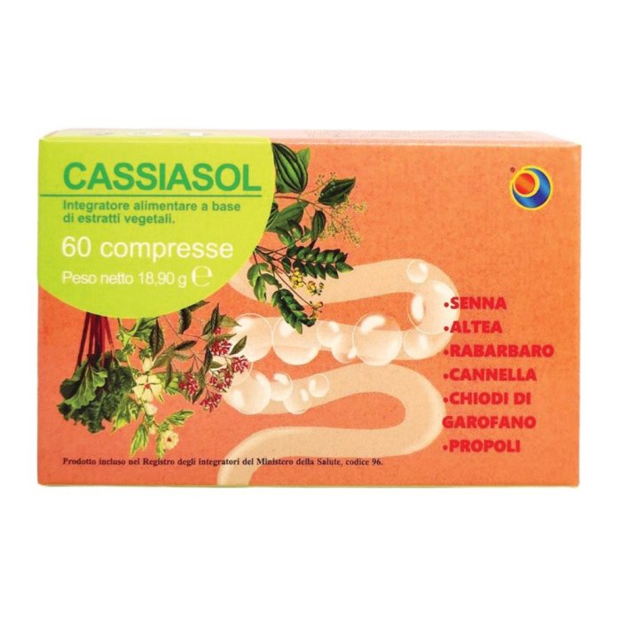 Cassiasol Integratore Alimentare per Regolarità e Transito Intestinale 60 Compresse | Formula Naturale con Cassia da Rio Cep Cassiasol Integratore Alimentare per Regolarità e Transito Intestinale 60 Compresse | Formula Naturale con Cassia da Rio Cep