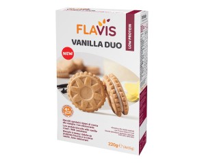 Flavis Vanilla Duo Biscotti Aproteici Ripieni di Vaniglia 220 g