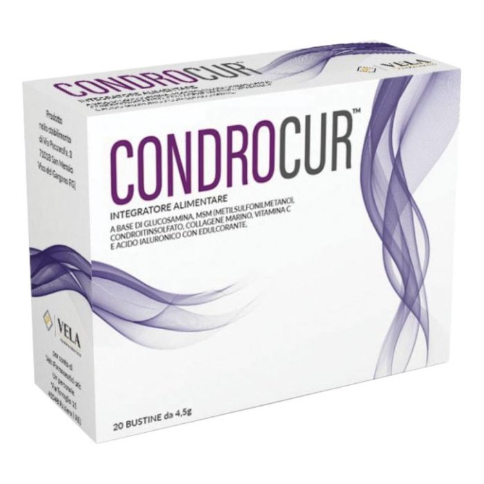 Condrocur 20 bustine - integratore con glucosamina collagene e acido ialuronico per articolazioni Condrocur 20 bustine - integratore con glucosamina collagene e acido ialuronico per articolazioni