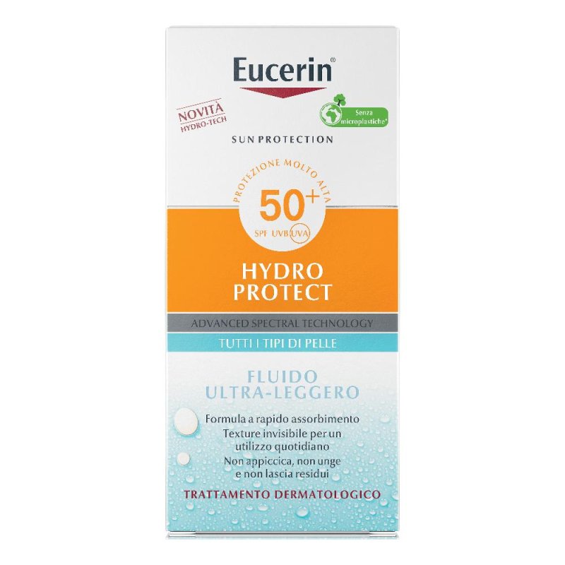 Eucerin Hydro Protect crema solare viso SPF 50+ 50 ml protezione molto alta Eucerin Hydro Protect crema solare viso SPF 50+ 50 ml protezione molto alta