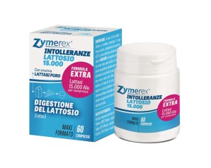 Zymerex Intolleranze Lattosio 15000 Integratore per la Digestione del Lattosio 60 compresse