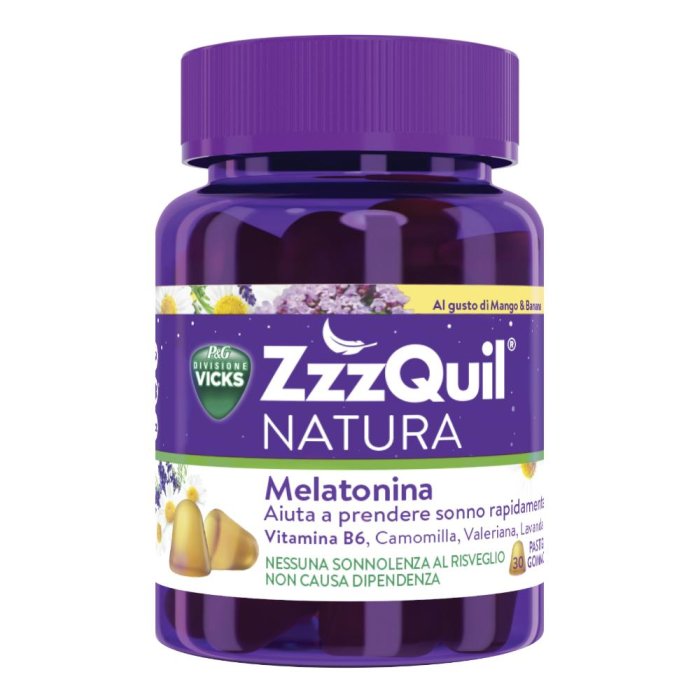 ZzzQuil Natura Mango & Banana 30 Pastiglie Gommose ZzzQuil Natura Mango & Banana 30 Pastiglie Gommose