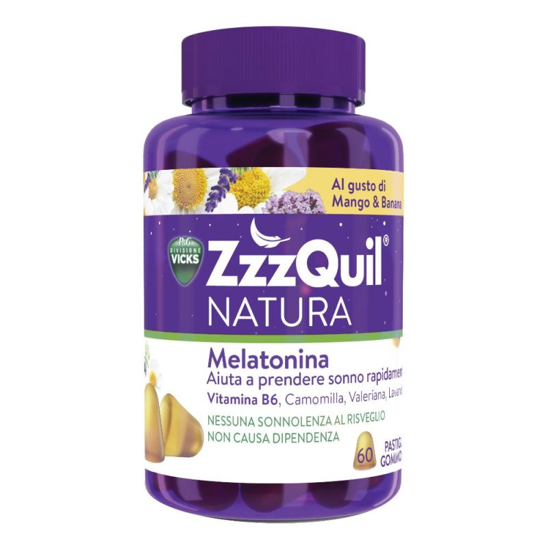 ZzzQuil - Natura Mango & Banana Confezione 60 Pastiglie ZzzQuil - Natura Mango & Banana Confezione 60 Pastiglie
