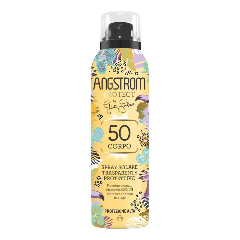Angstrom Latte Solare Alta Protezione 50+ per Pelli Sensibili Corpo e Viso