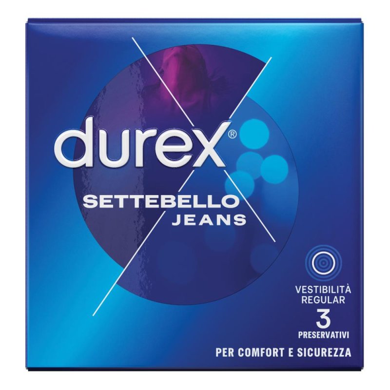 Durex Settebello Jeans profilattici 3 pezzi Durex Settebello Jeans profilattici 3 pezzi