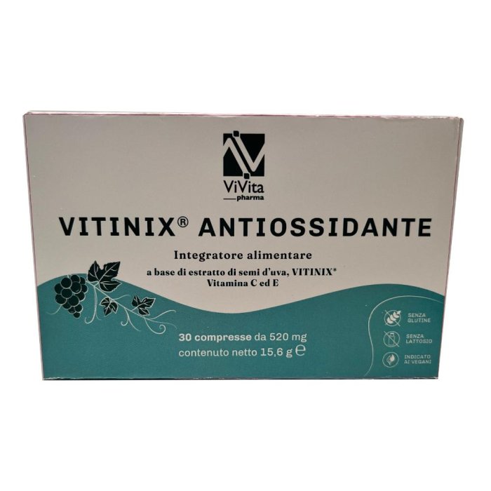 Vitinix A-Ossidante Integratore Antiossidante 30 Compresse Orali Vitinix A-Ossidante Integratore Antiossidante 30 Compresse Orali