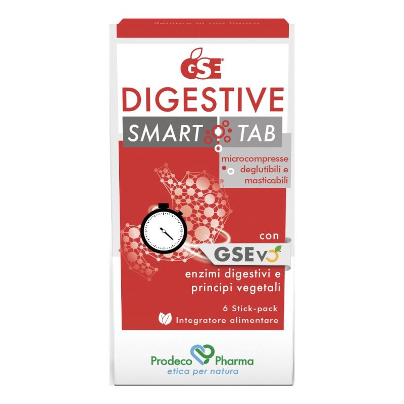 GSE Stomach - Digestive Smart Tab Integratore Funzionalità Digestiva 6 Stick Pack GSE Stomach - Digestive Smart Tab Integratore Funzionalità Digestiva 6 Stick Pack