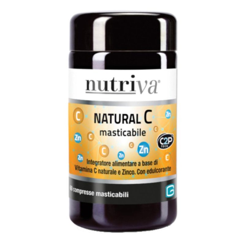 Nutriva Natural C Integratore Alimentare 60 Compresse Masticabili Nutriva Natural C Integratore Alimentare 60 Compresse Masticabili