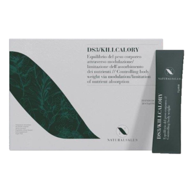 DS3 Killcalory Integratore Brucia Calorie in Stick 20 Bustine Monodose per Controllo del Peso DS3 Killcalory Integratore Brucia Calorie in Stick 20 Bustine Monodose per Controllo del Peso
