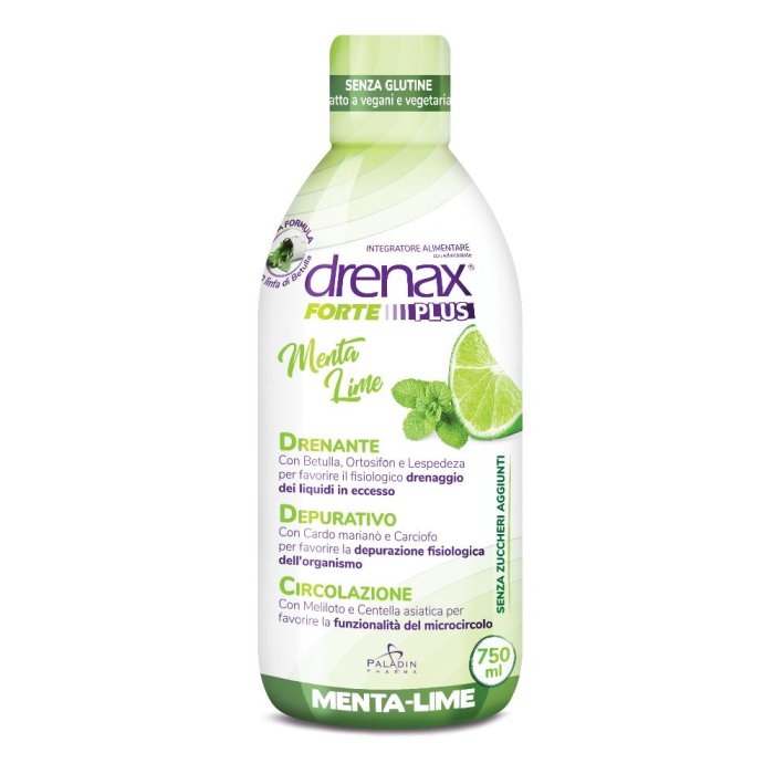 Drenax - Forte Plus Gusto Menta Lime Confezione 750 Ml Drenax - Forte Plus Gusto Menta Lime Confezione 750 Ml