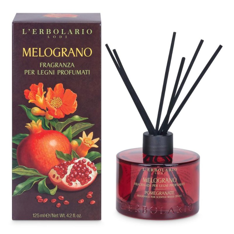 Melograno fragranza legni profumatori - essenza ambiente melograno e legni Melograno fragranza legni profumatori - essenza ambiente melograno e legni
