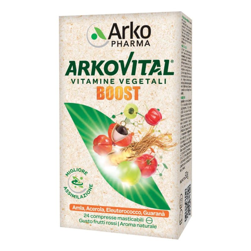 ArkoPharma Arkovital Boost Integratore Alimentare 24 Compresse ArkoPharma Arkovital Boost Integratore Alimentare 24 Compresse