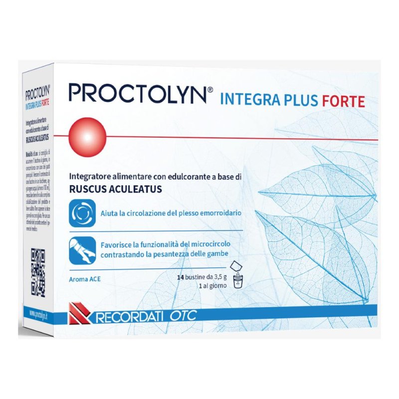 Proctolyn Integra Plus Forte integratore per emorroidi 14 bustine