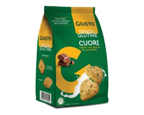 Giusto senza glutine cuori frollini con gocce di cioccolato 200 g