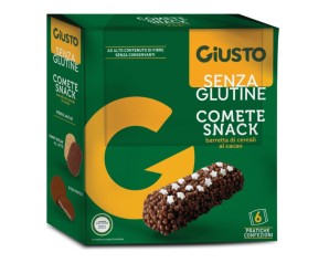 Giusto Senza Glutine Comete Snack Barretta Di Cereali Al Cacao (10gr a pezzo) 120 g
