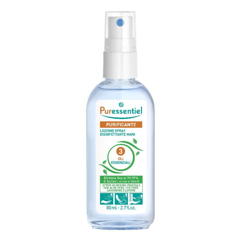 Puressentiel Lozione Disinfettante Igienizzante Mani 80 ml Puressentiel Lozione Disinfettante Igienizzante Mani 80 ml