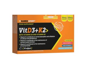 Named Sport VitD3+K2 Integratore Alimentare di Vitamine 30 softgels