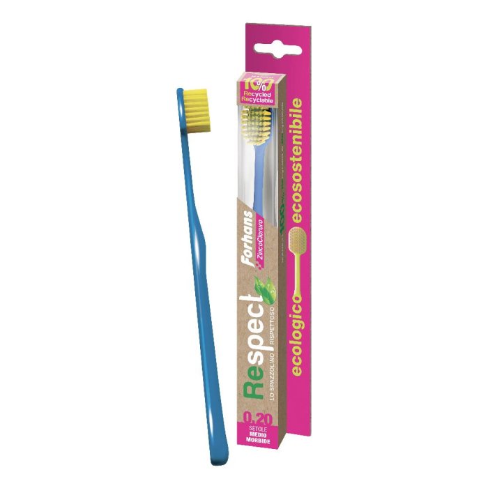 Forhans Respect - Spazzolino Ecologico 0.20 con Setole Medie Morbide 1 Pezzo Forhans Respect - Spazzolino Ecologico 0.20 con Setole Medie Morbide 1 Pezzo