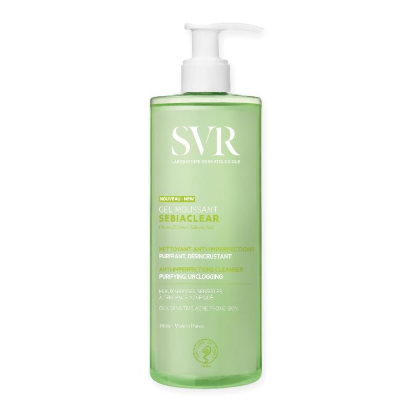 SVR Sebiaclear Gel Moussant Detergente Purificante 400ml SVR Sebiaclear Gel Moussant Detergente Purificante 400ml