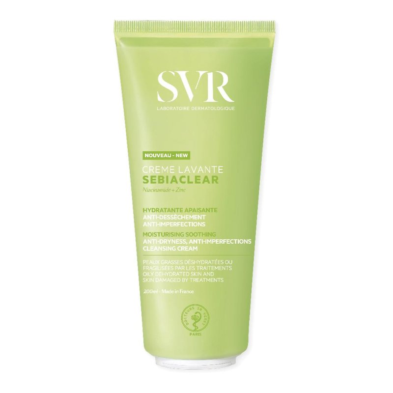 SVR Sebiaclear - Creme Lavante Detergente Purificante Anti-imperfezioni 200 ml SVR Sebiaclear - Creme Lavante Detergente Purificante Anti-imperfezioni 200 ml