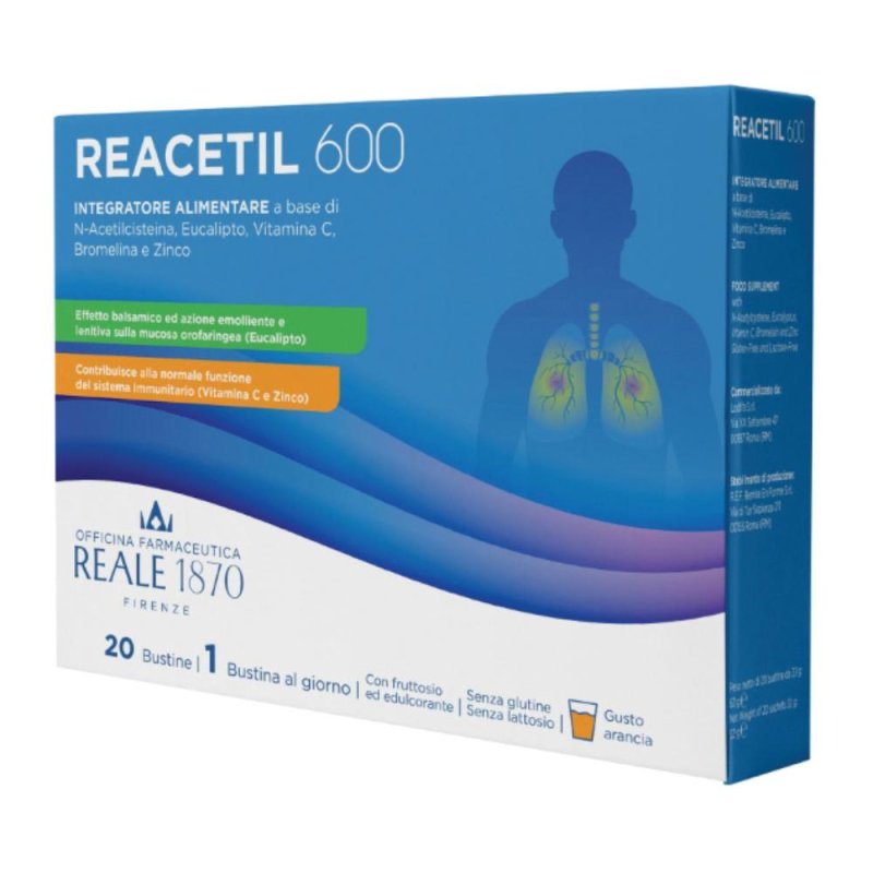 Lodifa Reacetil 600 20 Bustine Reale 1870