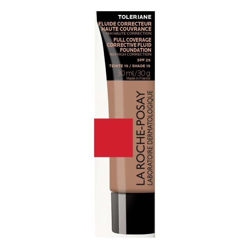 La Roche-Posay Toleriane Fondotinta Fluido Correttivo N.15 30ml SPF25 La Roche-Posay Toleriane Fondotinta Fluido Correttivo N.15 30ml SPF25